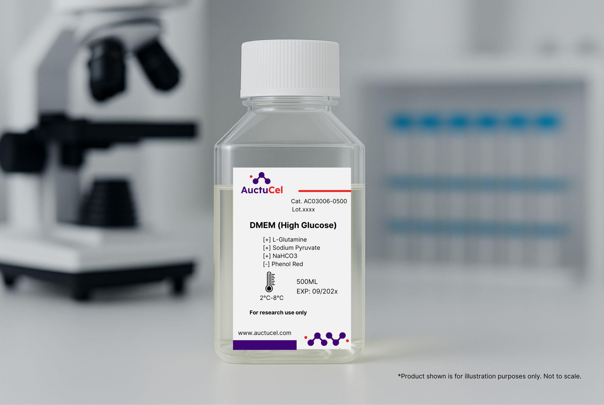 DMEM High Glucose (without Phenol red, with L-glu and Sodium pyruvate)